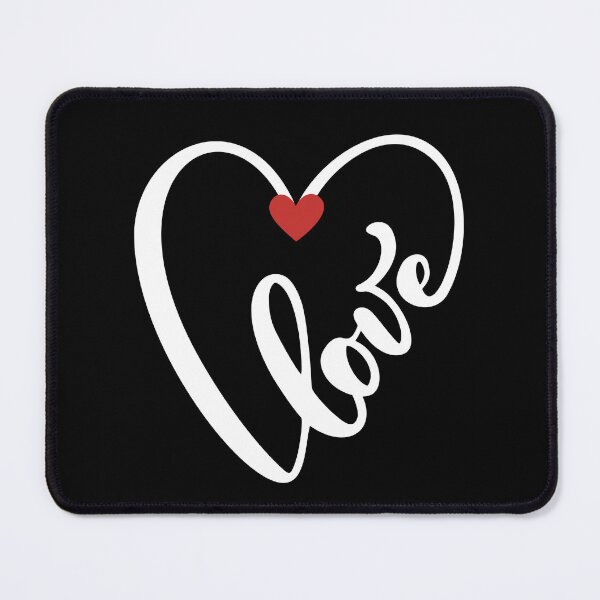 Item preview, White Valentines Day Red Heart Love designed and sold by Inkdobber.