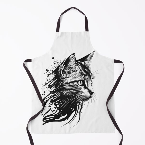 Item preview, stroke line drawing of a cat designed and sold by sammgdesign.