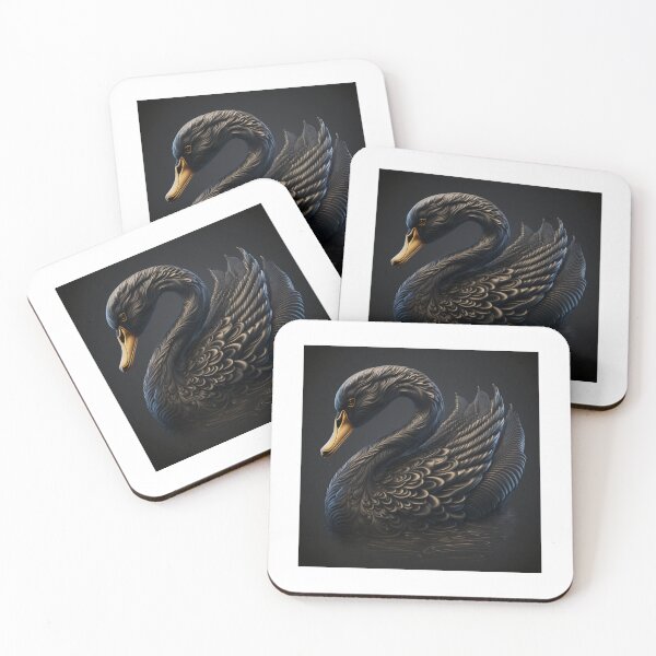 Item preview, black swan designed and sold by DivineTreasura.