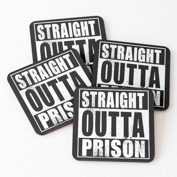 Item preview, Straight Outta Prison (white) designed and sold by SolidEarthArt.