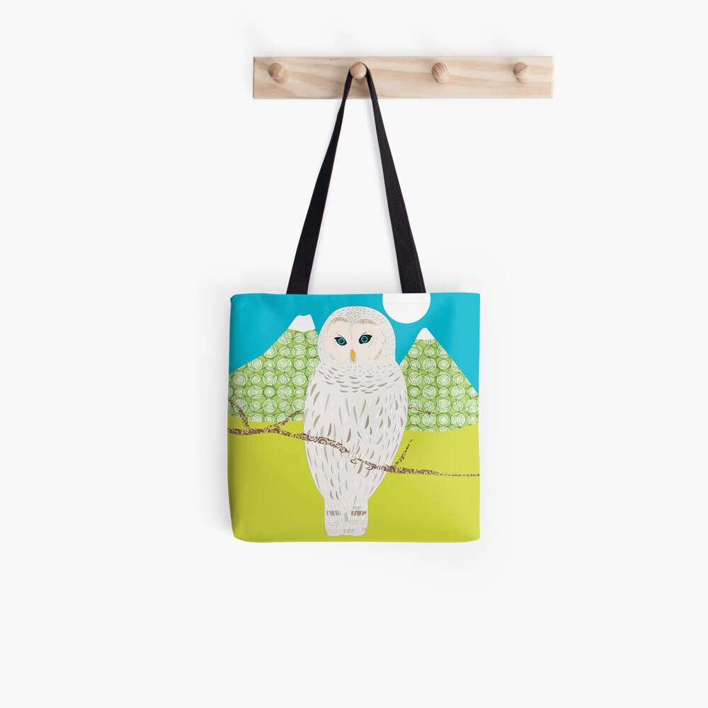 Tote bag « Blanche, la chouette»