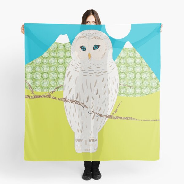 Blanche, la chouette Foulard