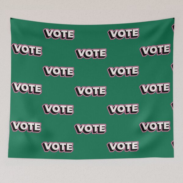 Item preview, Cool Pink black and white VOTE bumper   designed and sold by KillerTreldz.