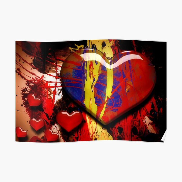 Wandbilder Graffiti Herz Redbubble