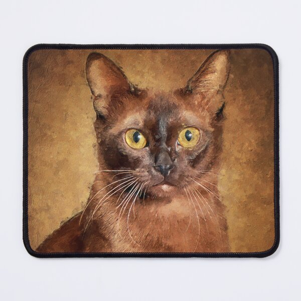 Item preview, Brown Burmese Cat Portrait designed and sold by ironydesigns.