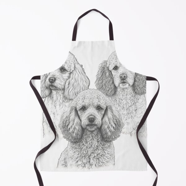 Item preview, Linear drawings of dogs of the Poodle designed and sold by sammgdesign.