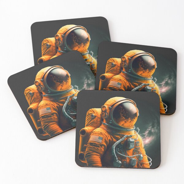 Artikelvorschau, Orange Galaxy Adventurer - Raumfahrer im orangefarbenen Raumanzug entworfen und verkauft von Grado-kens.