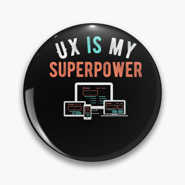 Item preview, UX is my superpower  designed and sold by mwebba2005.