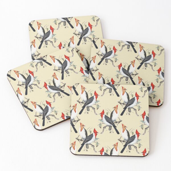 Item preview, Vintage birds wallpaper designed and sold by lalylaura.