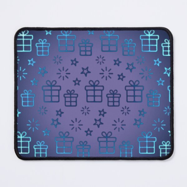 Item preview, Patterns of gift boxes and stars in blue and purple. designed and sold by storefunnypets.