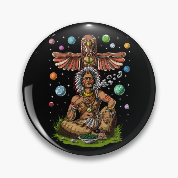 Item preview, Native American Chief Smoking Weed designed and sold by underheaven.