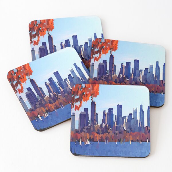 Item preview, Boston Charles River Autumn Skyline designed and sold by Jon-Baran.