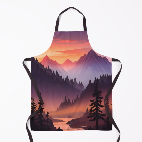 Item preview, Orange Awe: Hipster Camping Adventure in the Pacific Northwest Mountains Sunset Landscape designed and sold by Soomz.