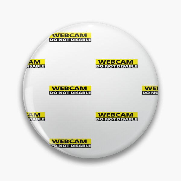 Item preview, Webcam do not disable stickers warning sign prank yellow designed and sold by rednumberone.