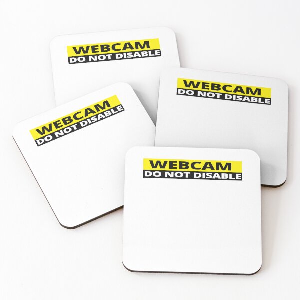 Item preview, Webcam do not disable stickers warning sign prank yellow designed and sold by rednumberone.