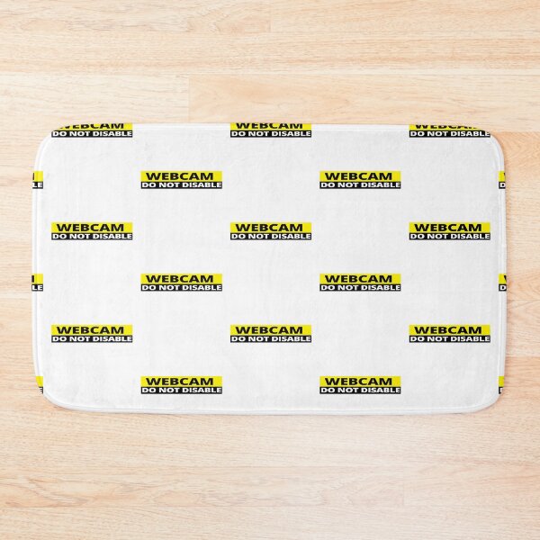 Item preview, Webcam do not disable stickers warning sign prank yellow designed and sold by rednumberone.