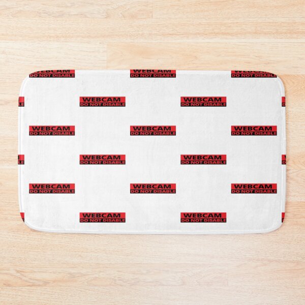 Item preview, Webcam do not disable stickers warning sign prank red designed and sold by rednumberone.