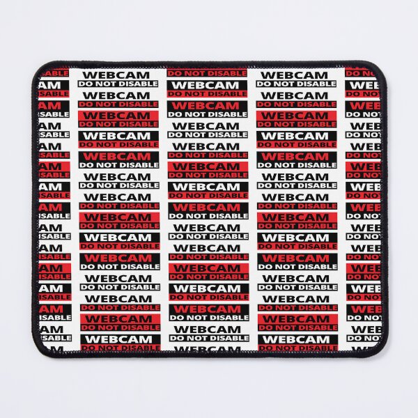 Item preview, Webcam do not disable stickers warning sign prank red multi pattern designed and sold by rednumberone.