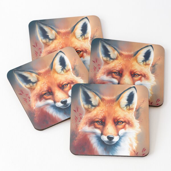 Item preview, Fox Portrait Watercolor designed and sold by Christophe Henin.