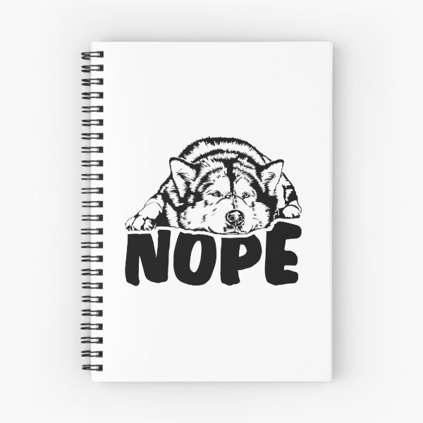 Item preview, Alaskan Malamute Nope dog saying designed and sold by dogarts.