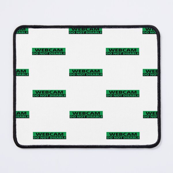 Item preview, Webcam do not disable stickers warning sign prank green forest designed and sold by rednumberone.