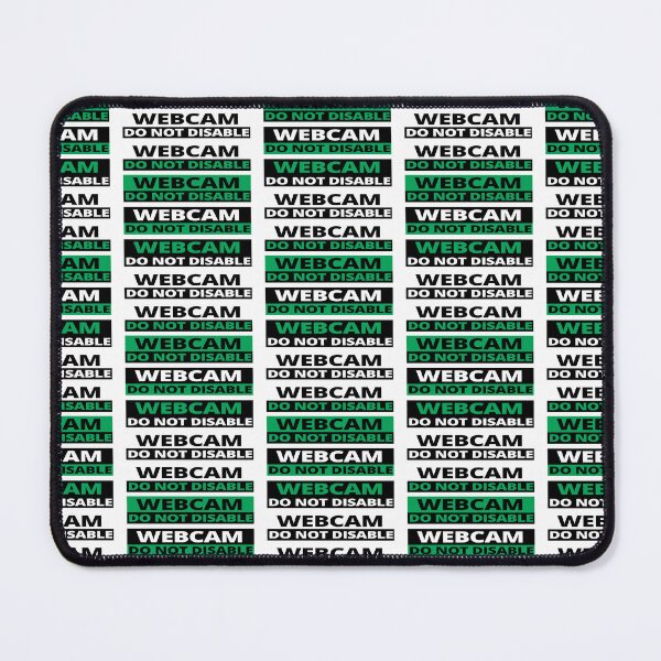 Item preview, Webcam do not disable stickers warning sign prank green multi pattern designed and sold by rednumberone.