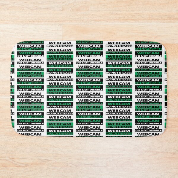 Item preview, Webcam do not disable stickers warning sign prank green multi pattern designed and sold by rednumberone.