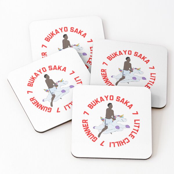 Item preview, Bukayo Saka Little Chilli 7 Saka Unicorn designed and sold by Fan-Shop.