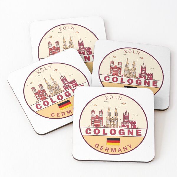 Item preview, Cologne Germany City Skyline Emblem designed and sold by KrisSidDesigns.