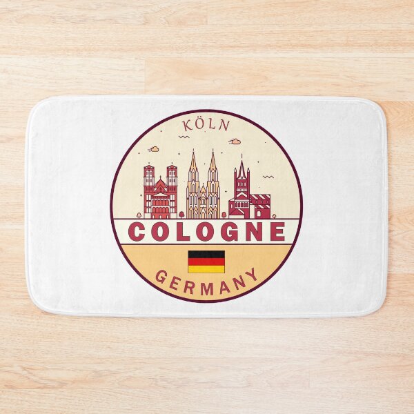 Item preview, Cologne Germany City Skyline Emblem designed and sold by KrisSidDesigns.