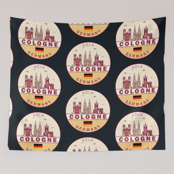 Item preview, Cologne Germany City Skyline Emblem designed and sold by KrisSidDesigns.