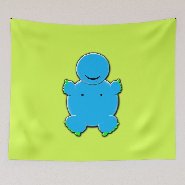 Item preview, Gruntpigs whobbly blob blue designed and sold by gruntpig.