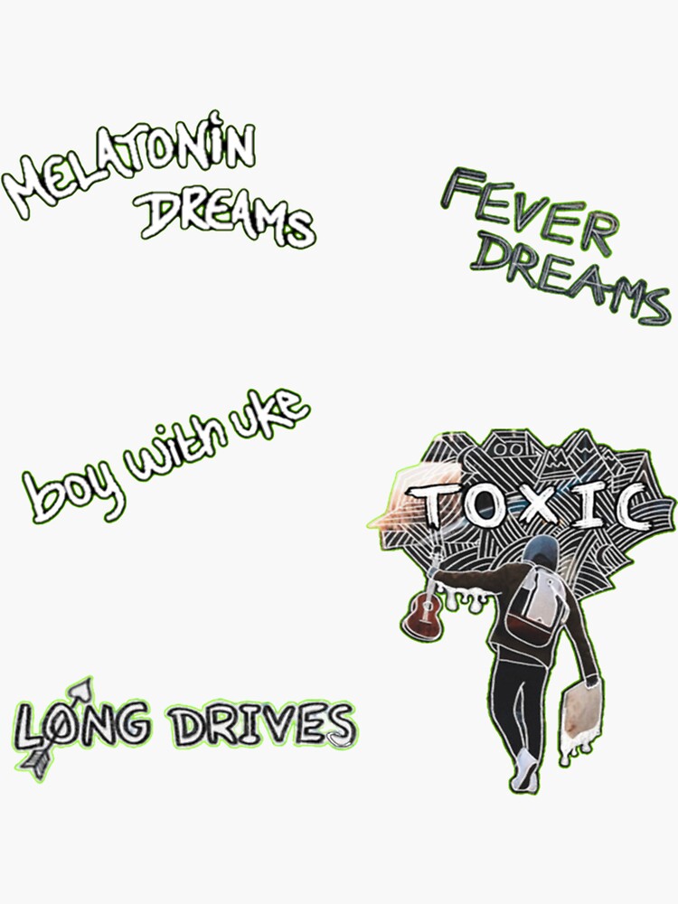 Toxic Boywithuke Lyrics Stickers for Sale