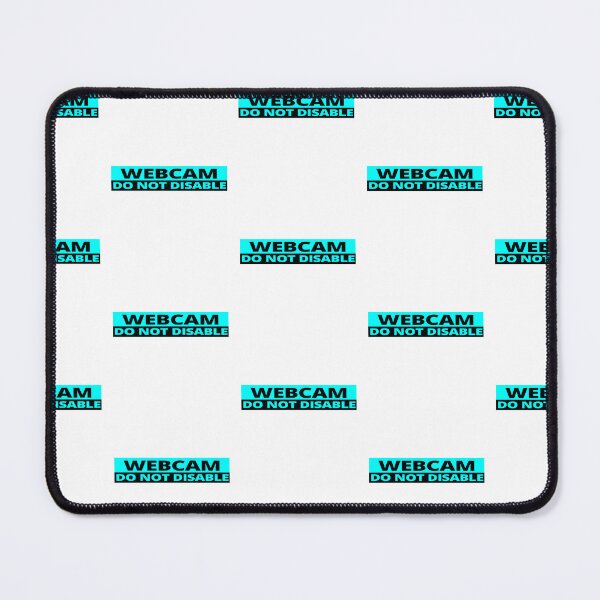Item preview, Webcam do not disable stickers warning sign prank cyan designed and sold by rednumberone.