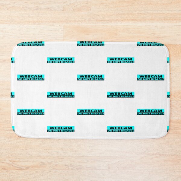 Item preview, Webcam do not disable stickers warning sign prank cyan designed and sold by rednumberone.