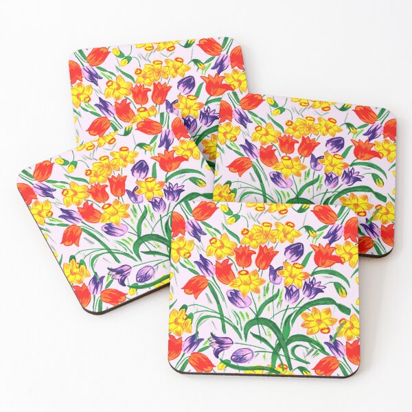 Item preview, Colorful painted flowers designed and sold by lalylaura.