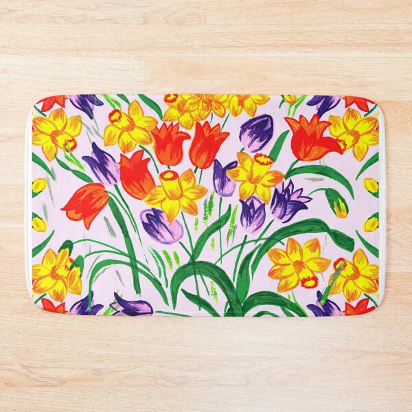 Item preview, Colorful painted flowers designed and sold by lalylaura.