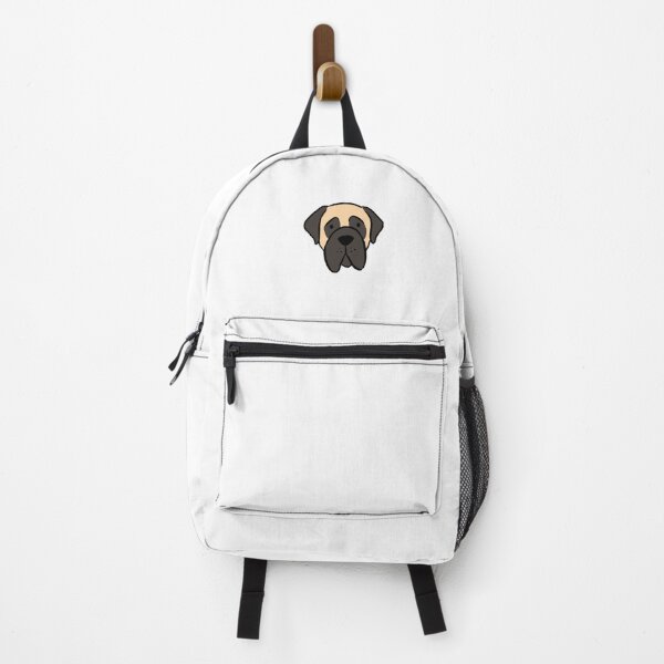 Item preview, English Mastiff dog face cute cartoon illustration designed and sold by Yarafantasyart.