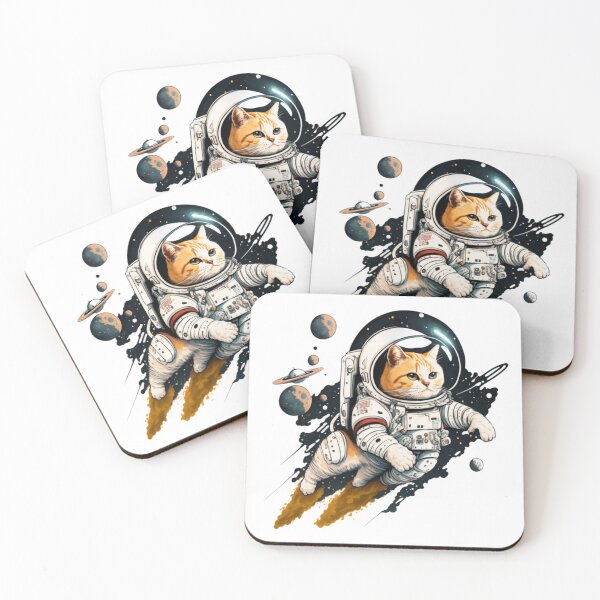Item preview, Cosmic Feline: The Purrfect Companion for your Space Adventure designed and sold by abderrafia ⭐️⭐️⭐️⭐️⭐️.