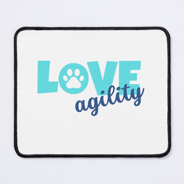 Item preview, Love agility in turquoise and blue designed and sold by PausePapote.