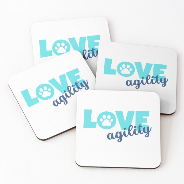Item preview, Love agility in turquoise and blue designed and sold by PausePapote.