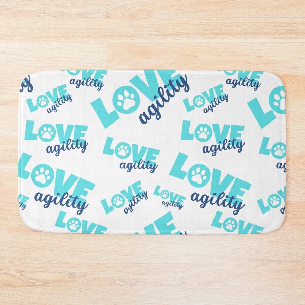 Item preview, Love agility in turquoise and blue designed and sold by PausePapote.