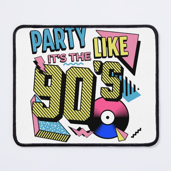 Item preview, Party Like It's the 90s Neon Slogan Retro Design designed and sold by unitydesigneu.
