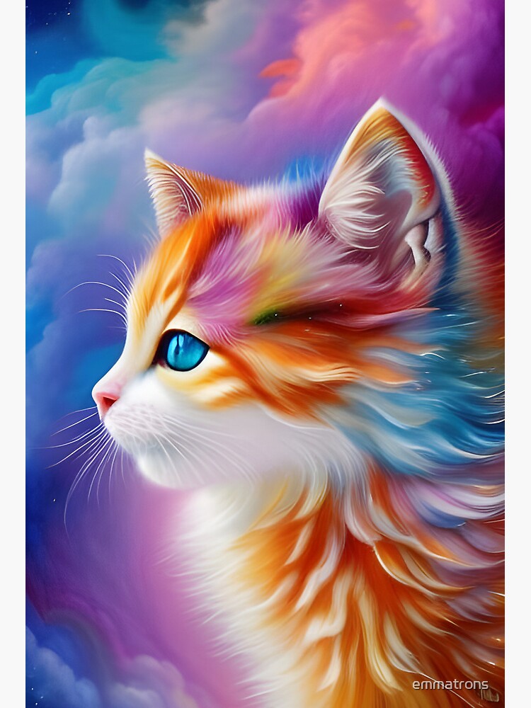 Psychedelic Kitty Cat Diamond Painting – Diamond Art Paintin®