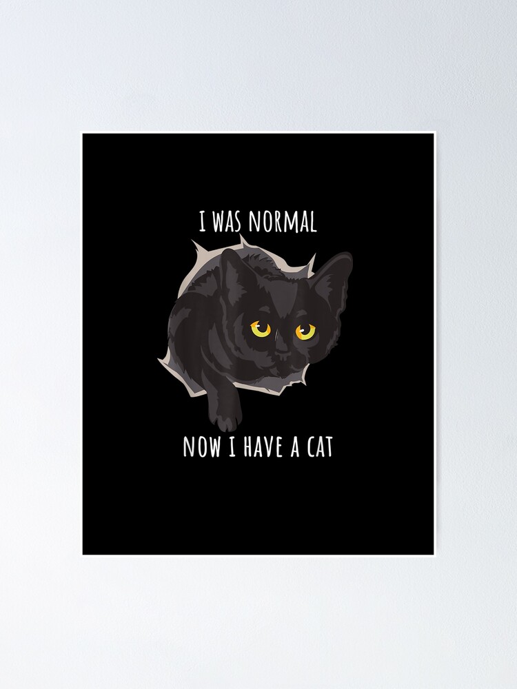 Ich war normal, jetzt habe ich eine Katze | Poster