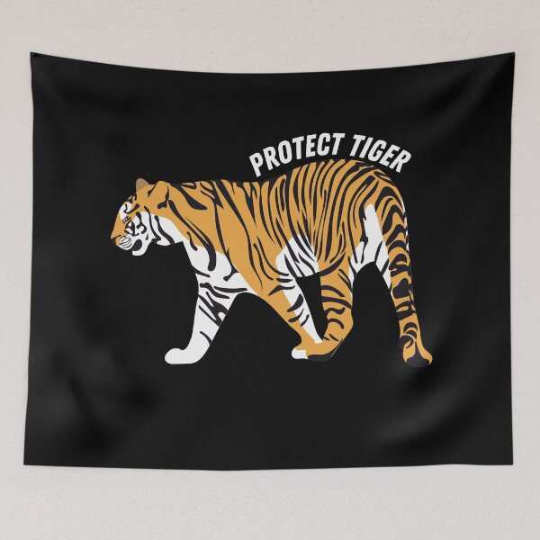 Item preview, Protect tiger - World Tiger Day Black designed and sold by EarthAlly.