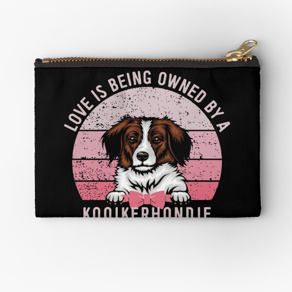 Item preview, Kooikerhondje Dog Love Pink Vintage Sunset Valentine designed and sold by Cuddlythopia.