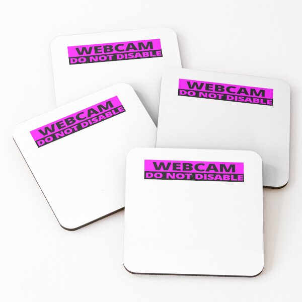 Item preview, Webcam do not disable stickers warning sign prank magenta designed and sold by rednumberone.
