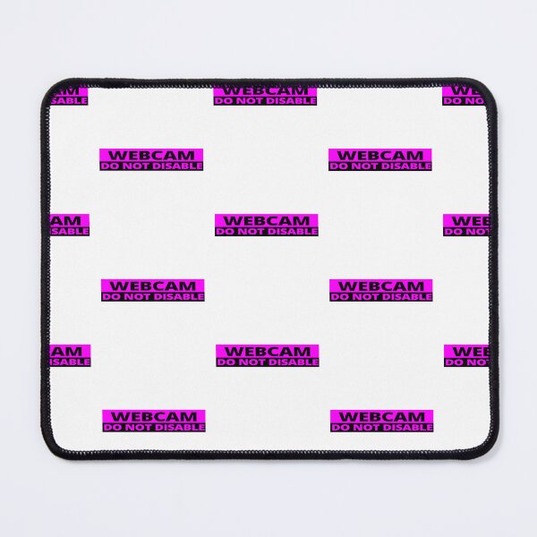 Item preview, Webcam do not disable stickers warning sign prank magenta designed and sold by rednumberone.