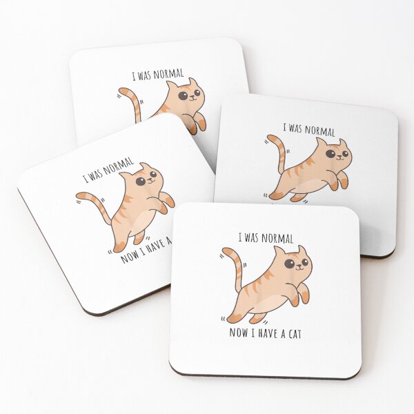 Item preview, I was normal now i have a cat designed and sold by simplife-art.